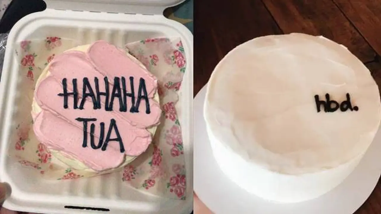 7 Potret Tulisan Nyeleneh di Kue Ulang Tahun Ini Malah Bikin Kesal