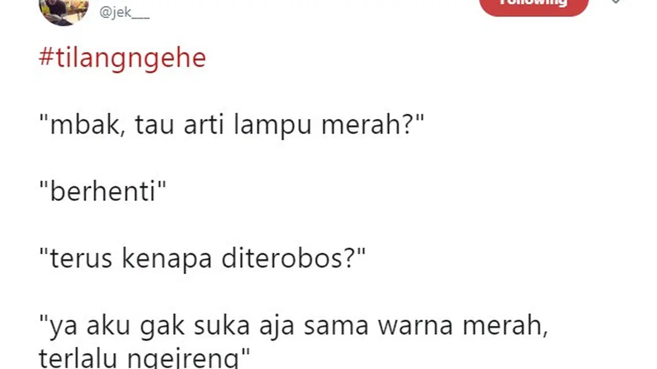 meme orang saat ditilang (foto: @jek_)