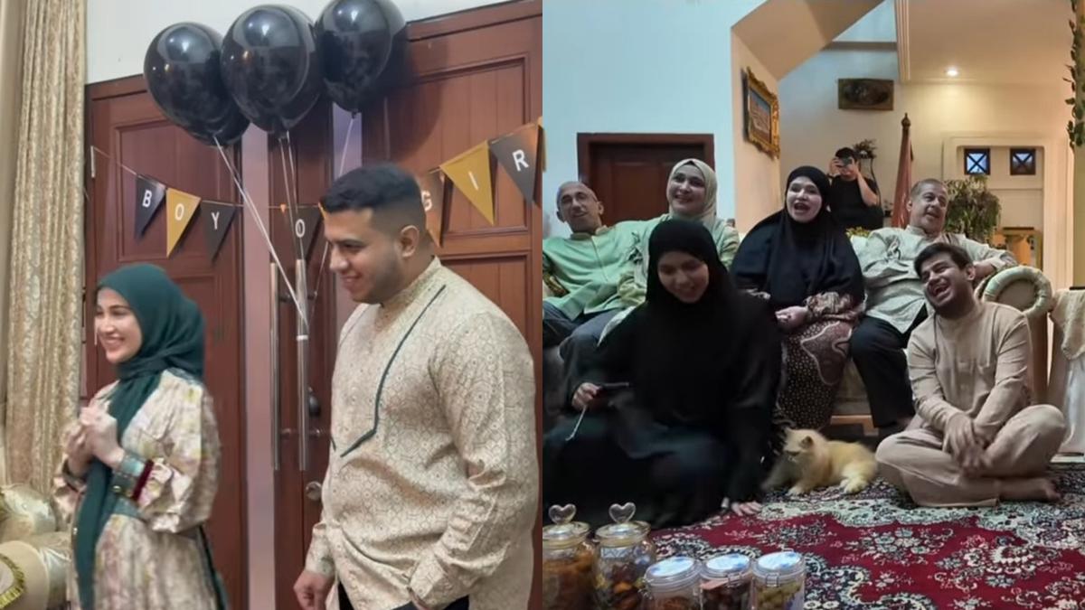 7 Potret Gender Reveal Miskah Istri Yislam, Fadil Jaidi dan Pak Muh Heboh