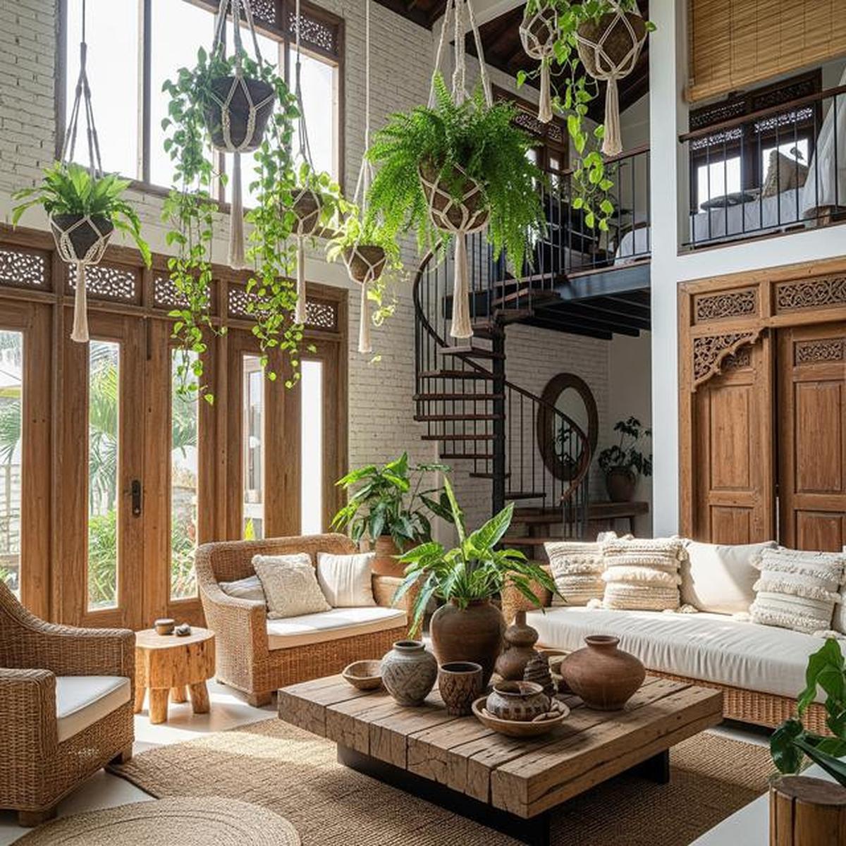 7 Desain Rumah Sederhana tapi Mewah Bergaya Natural Bohemian yang Lagi Tren 2025