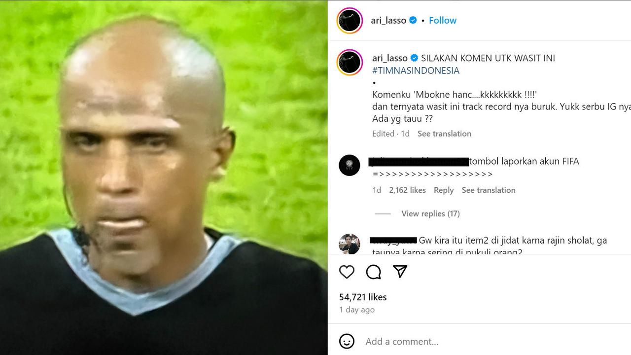 Deretan Artis Ikut Kesal dengan Wasit Pertandingan Bahrain vs Indonesia, Pak Muh: Tugas Dari Mana, Botak!