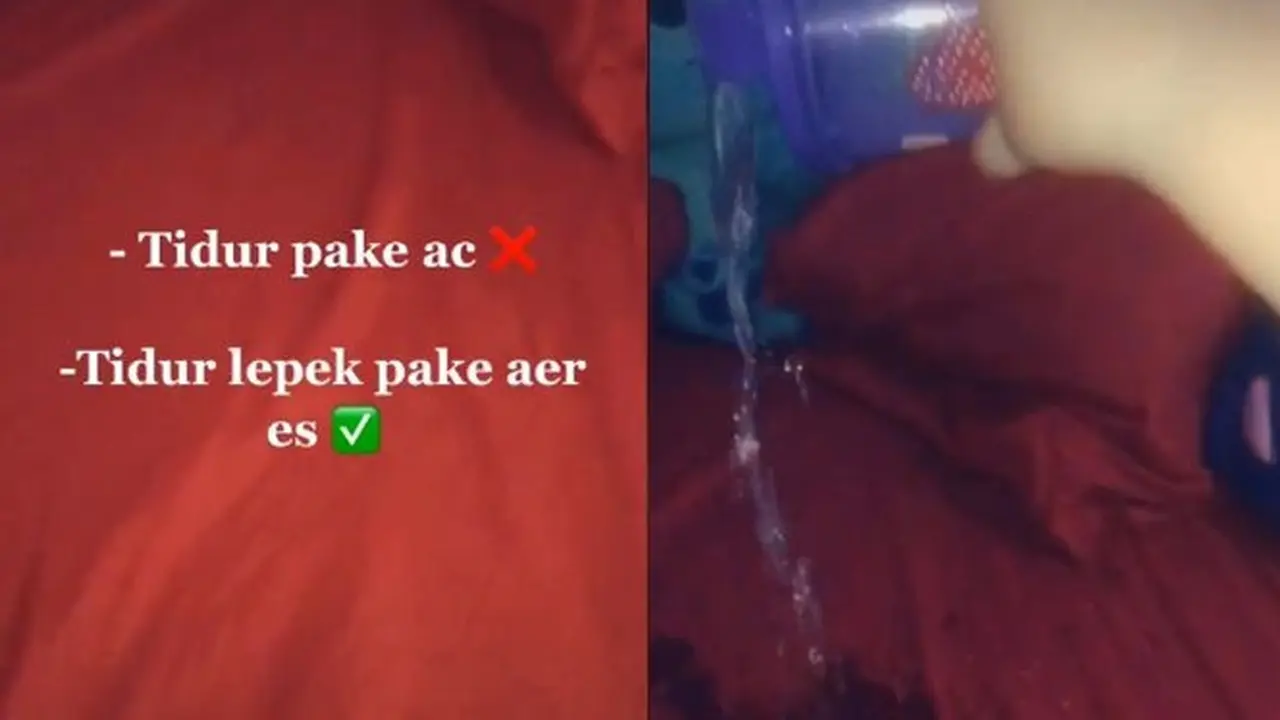 Viral di TikTok, Cara Tidur Wanita Ini Agar Terasa Dingin Jadi Sorotan
