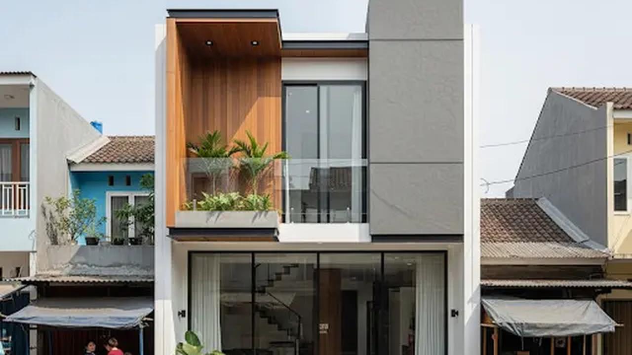 Rumah 5x10 Dua Lantai/Rumah Sederhana 5x10 Meter (Sumber: gemini.com)
