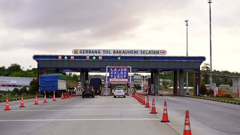 Gerbang Tol Bakaheuni Selatan, bagian dari Jalan Tol Trans Sumatea