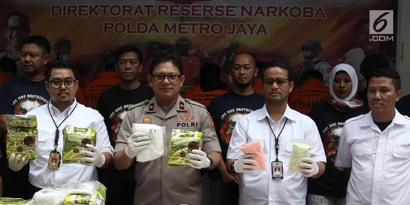 Polisi Berhasil Tangkap 7 Pengedar Narkoba Jaringan Internasional