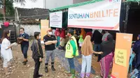 BNI Life memberikan bantuan melalui 8 posko di Jakarta, Bekasi dan Banten. (Dok BNI Life)