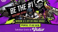 Saksikan, Live Streaming PMPL ID Fall 2022 Pekan Kedua di Vidio, 27-31 Juli 2022. (Sumber : dok. vidio.com)