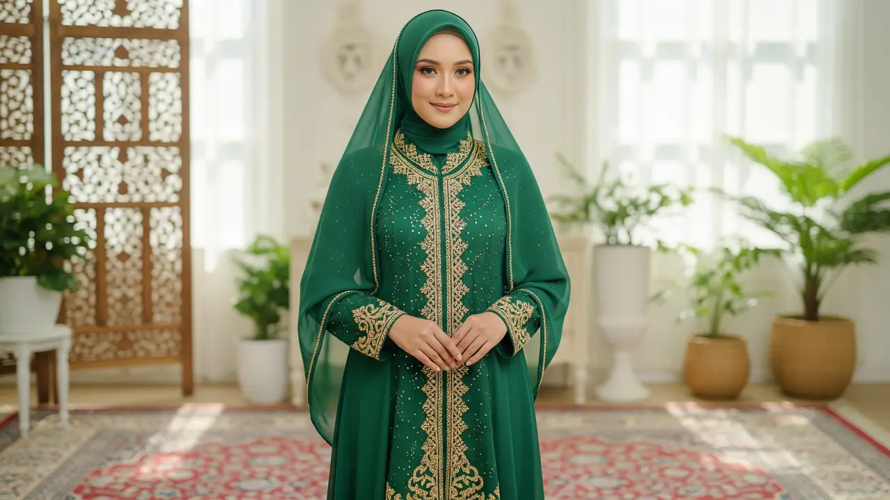 Wanita Memakai Gamis