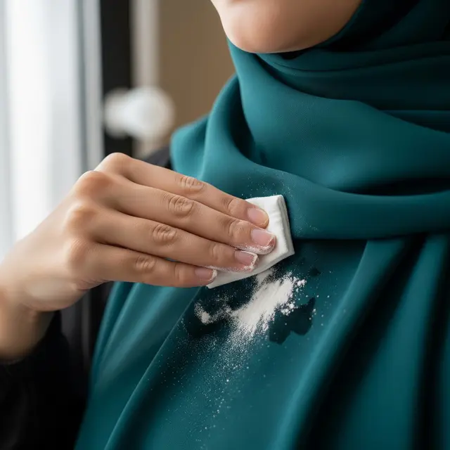 Cara Menghilangkan Noda Minyak di Jilbab