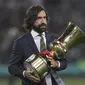 Andrea Pirlo kabarnya akan menjadi pelatih Juventus U-23 dan diproyeksikan memimpin tim senior pada masa depan. (AFP/Isabella Bonotto)