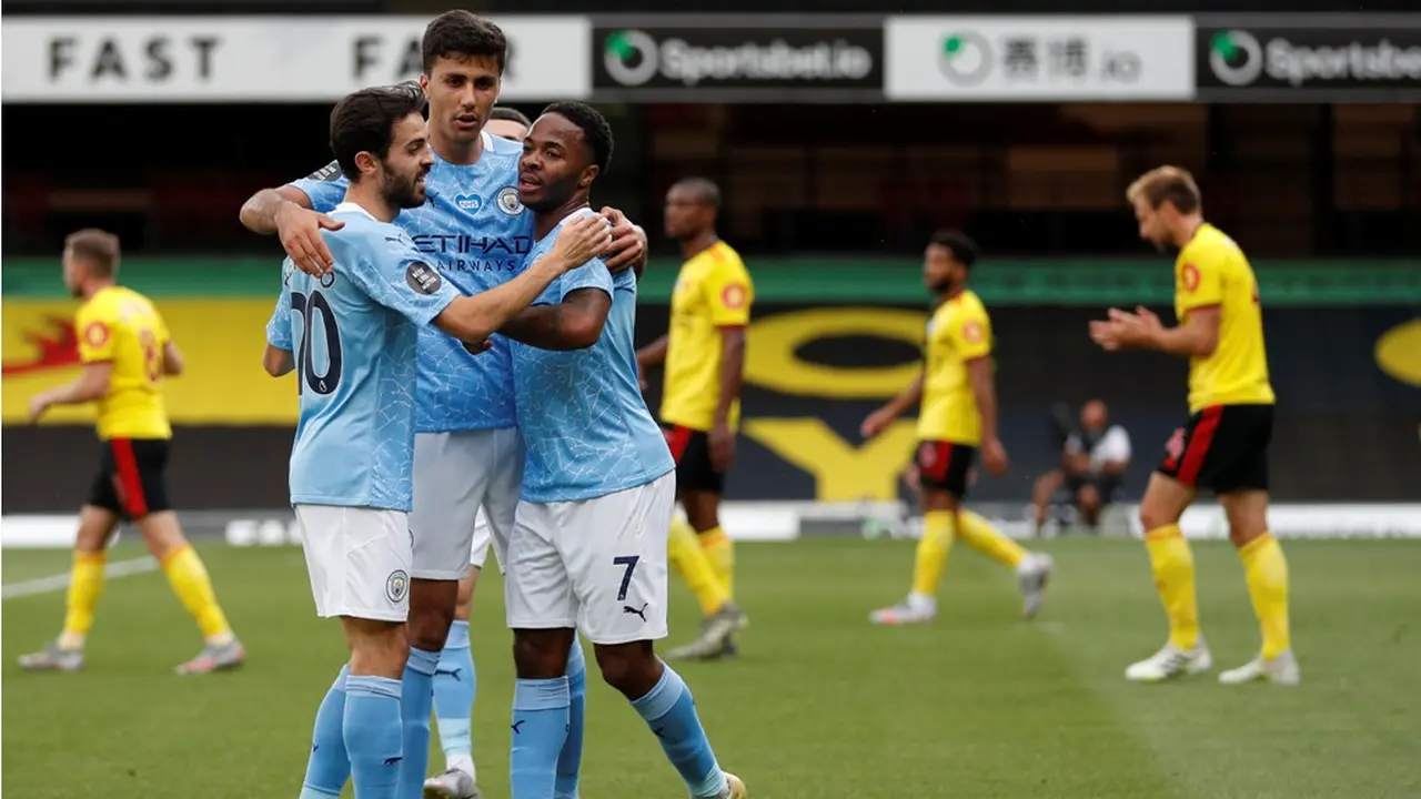 Winger Manchester City, Raheem Sterling.
