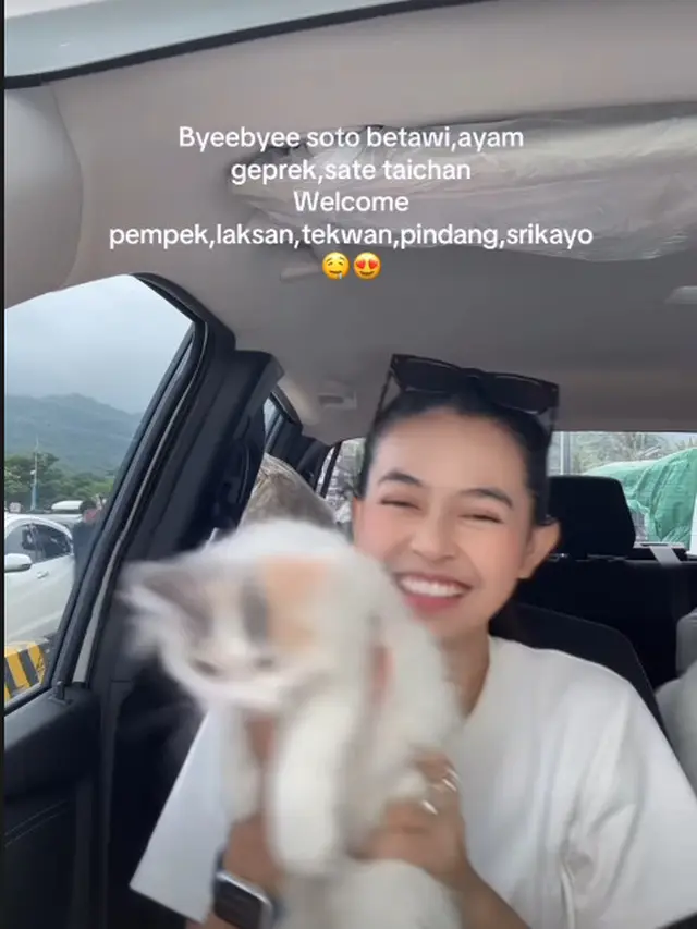 6 Potret Dinda Mahira Mudik Lebaran ke Palembang, Nikmati Perjalanan Pulkam Lewat Darat