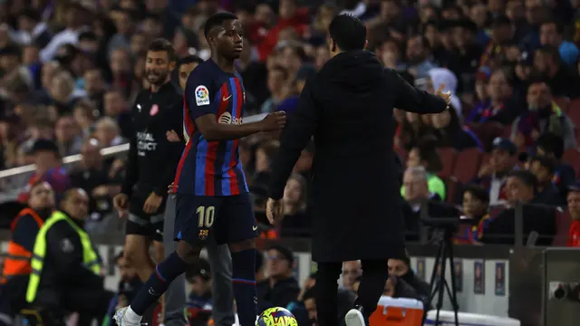 Foto: Gagal Bongkar Pertahanan Rapat Girona, Barcelona Gagal Menang di Camp Nou
