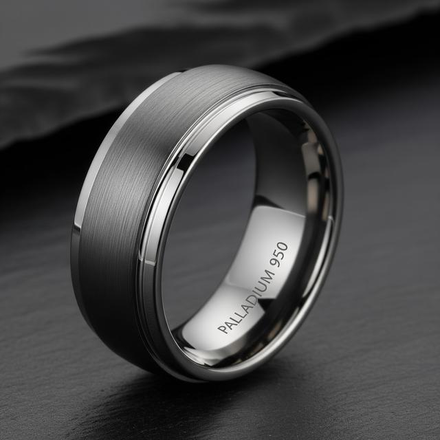 1. Cincin Hitam dengan Material Modern dan Tahan Lama