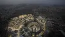 Pemandangan umum Masjidil Haram terlihat dari Jam Gadang saat menunaikan ibadah haji di kota suci Makkah, Arab Saudi, Kamis, 22 Juni 2023. (AP Photo/Amr Nabil)