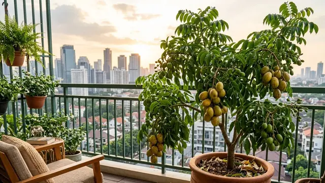 tanaman buah dalam pot yang cocok untuk balkon apartemen
