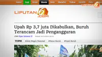 Upah Oo Upah... Jokowi Menetapkan, Buruh Melawan!