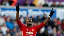 1. Paul Pogba. Gol terbaik Premier League Pekan ke-11 dicetak oleh Paul Pogba saat Manchester United mengalahkan tuan rumah Swansea City 3-1, (6/11/2016). (Action Images via Reuters/John Sibley)