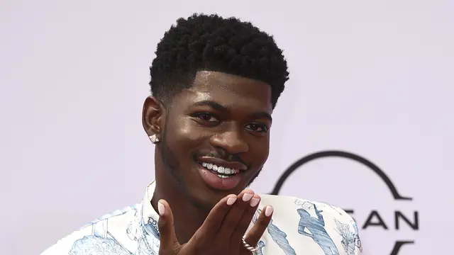 Lil Nas di BET Awards 2021. (Jordan Strauss/Invision/AP)