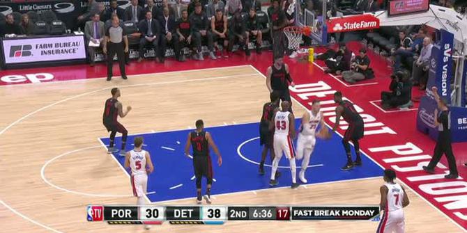 VIDEO : GAME RECAP NBA 2017-2018, Pistons 111 vs Trail Blazers 91