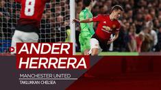 Berita video keajaiban seorang Ander Herrera saat Manchester United menang 2-0 atas Chelsea di Piala FA 2018-2019, Senin (18/2/2019).