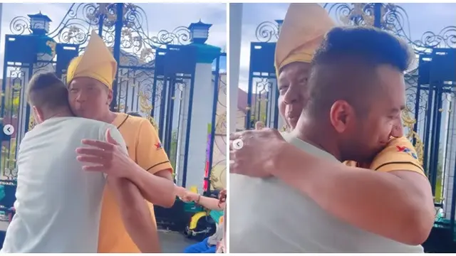 6 Potret Pertemuan Eva Belisima dan Kiwil, Tetap Jalin Silaturahmi