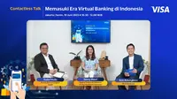 Diskusi virtual Memasuki Era Virtual Banking di Indonesia (Foto: Visa)