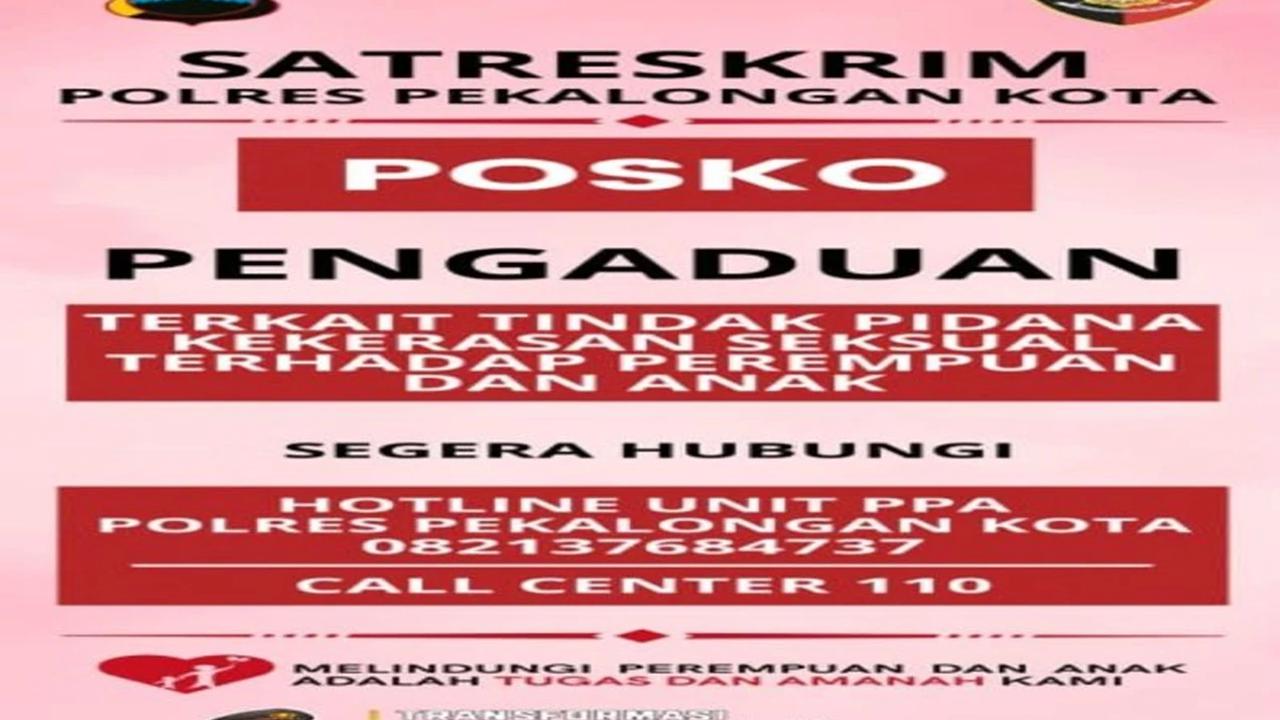 Polresta Pekalongan Buka Posko Pengaduan Santriwati Korban pencabulan
