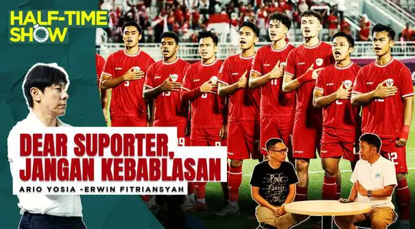 Berita Video, Half Time Show kali ini duet Ario Yosia dan Erwin Fitriansyah akan kembali membahas Sepak Bola Indonesia. Salah satunya ialah aksi suporter yang beberapa waktu ini meresahkan para pemain Timnas Indonesia.