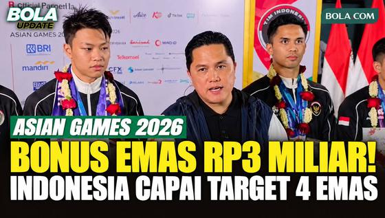 Bonus Rp3 Miliar Menanti Peraih Emas Asian Games 2026, Indonesia Capai Target 4 Emas