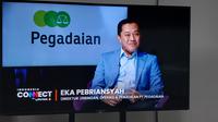 Direktur Jaringan, Operasi, dan Penjualan PT Pegadaian, Eka Febriansyah. (Foto: Liputan6.com/Arief R)