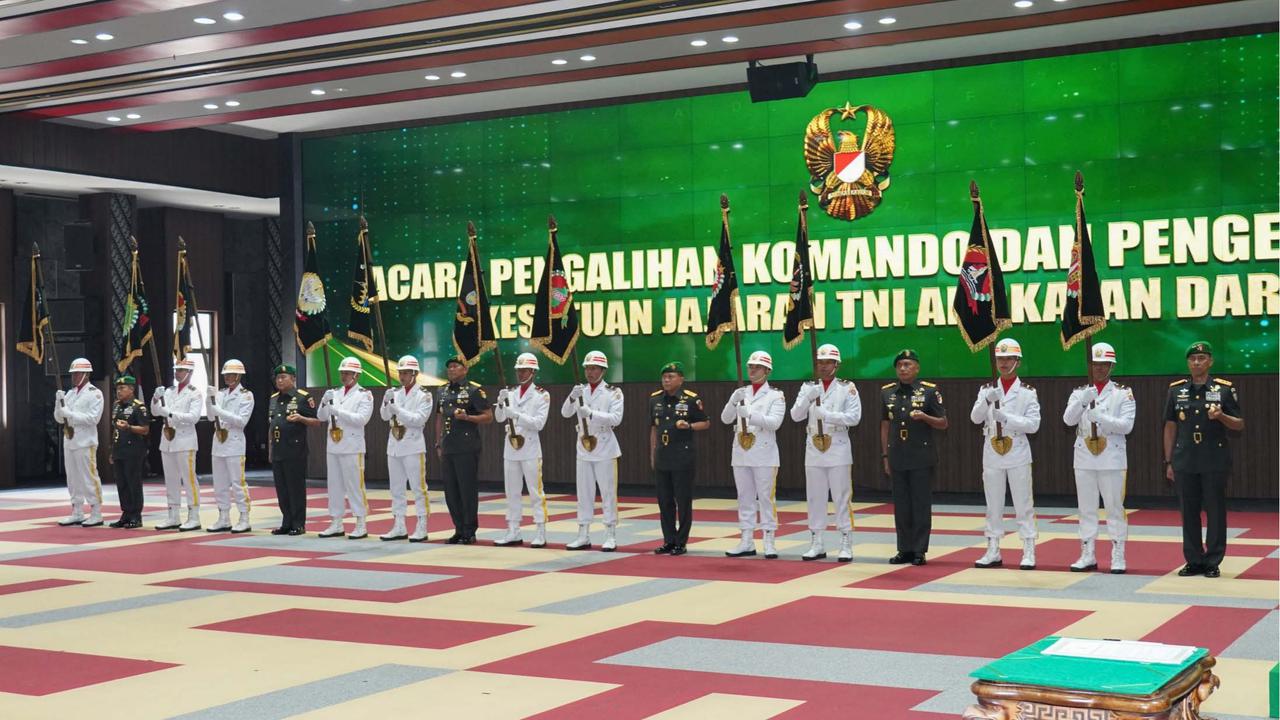 FOTO: Kasad Pimpin Pengalihan Komando Enam Kodam Baru