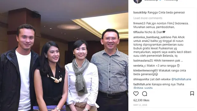 Foto Momen Romantis Ahok-Veronica yang Bikin Baper