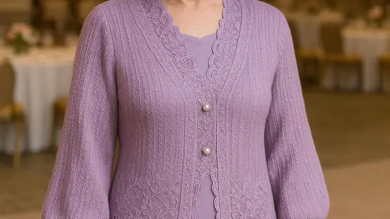 7 Model Cardigan untuk Kondangan dan Acara Resmi Ibu-Ibu Usia 50 Tahunan