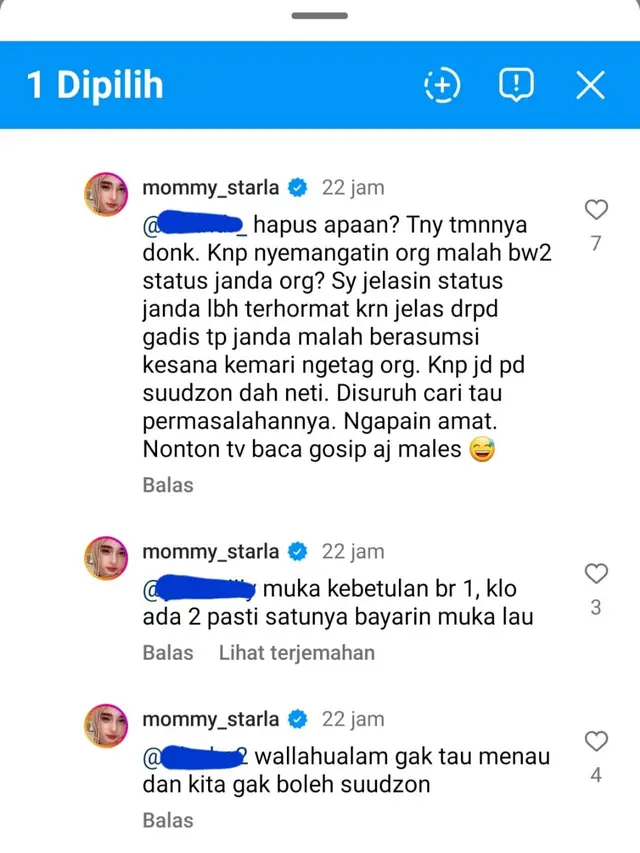 Unggahan Inara Rusli. (Foto: Dok. Instagram @mommy_starla)
