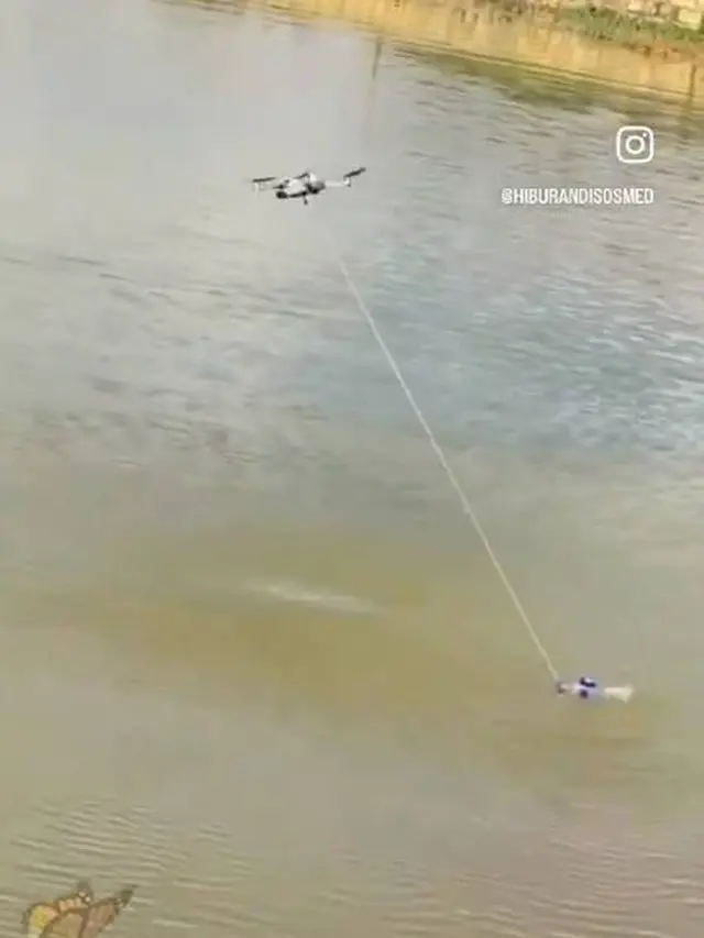 Viral Momen Kocak Orang Mancing Pakai Drone Ini Ujungnya Enggak Terduga