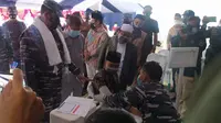 Kejar Target Vaksinasi Covid-19, TNI AL Salurkan Vaksin untuk Pesantren dan Sekolah