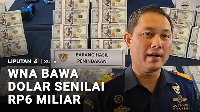 WNA Bawa Dolar Senilai Rp6 Miliar, Disita Bea Cukai