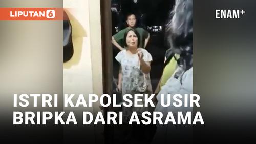 VIDEO: Panas! Istri Kapolsek Usir Polisi Berpangkat Bripka dari Asrama Polisi