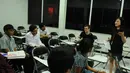 Tim dari Liputan6.com sedang memberikan arahan kepada para calon karyawan pada acara Campus Hiring (Liputan6.com/Andrian M Tunay).