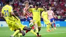 Lima gol kemenangan Atletico tercipta berkat Antoine Griezmann (2', 27'), Alvaro Morata (49'), Yannick Carrasco (57'-penalti), dan Nahuel Molina (73'). (Photo by Pierre-Philippe MARCOU / AFP)