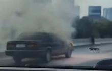Kronologi Sedan Volvo Terbakar di Tol JORR
