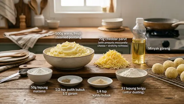 Resep Kelereng Keju Kentang