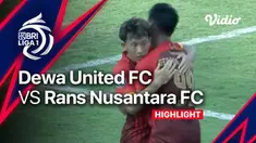 Berita video highlights BRI Liga 1, Dewa United Vs Rans Nusantara FC, Sabtu (1/10/22)