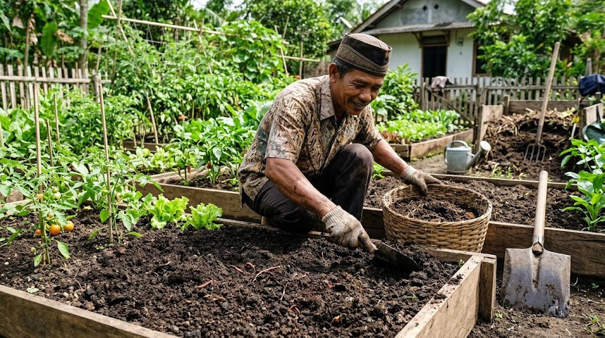 Cara Mengolah Tanah agar Subur dan Gembur/AI Generated