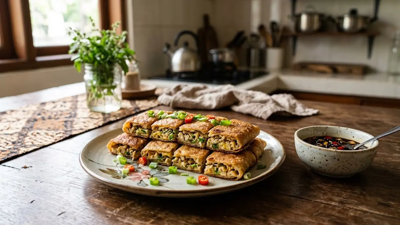 Resep Martabak Tahu Renyah dan Gurih/AI Generated