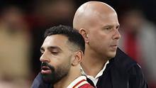 Mohamed Salah and Arne Slot's relationship at Liverpool has become strained. Salah is frustrated at being benched, hinting at a breakup, and feeling unwanted at the club.
