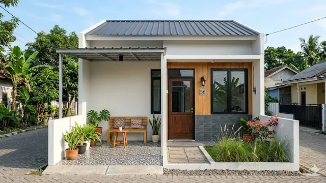 Rumah Semi Permanen 5x6 Low Budget Tapi Terlihat Modern