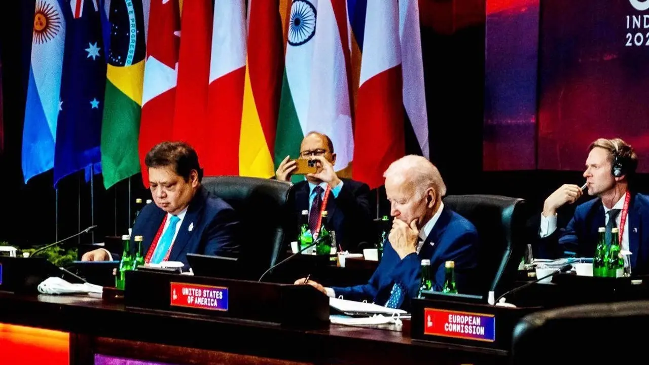 Saat Presiden Biden Pimpin Pertemuan PGII G20 Bareng Menko Airlangga
