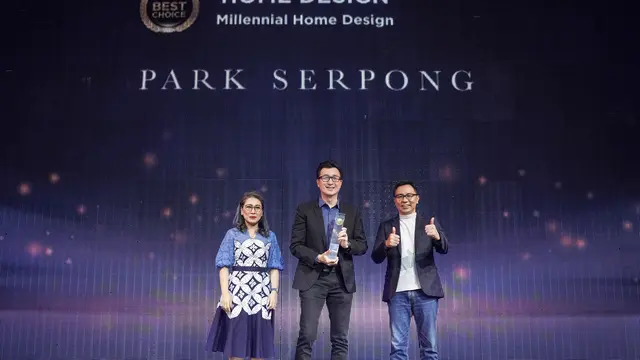 Penganugerahan Park Serpong sebagai "The Winner in Housing Project Kabupaten Tangerang" dan "The Winner in Millennial Home Design" dalam ajang GPA People’s Choice Awards 2024. (Dok LPKR)
